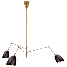 Люстра Sommerard Large Triple Arm Chandelier ARN 5009HAB-BLK
