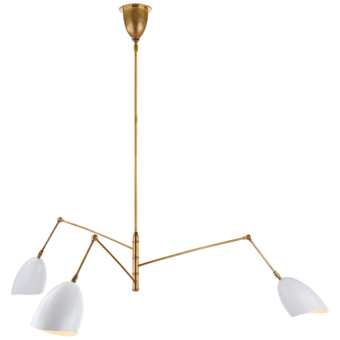 Люстра Sommerard Large Triple Arm Chandelier ARN 5009HAB-WHT