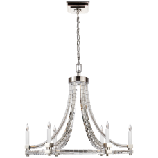 Люстра Crystal Cube Round Flatline Chandelier CHC 1535PN