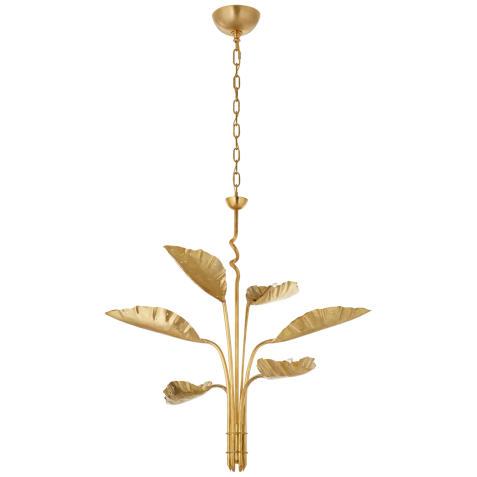 Люстра Dumaine Medium Pierced Leaf Chandelier JN 5517AB