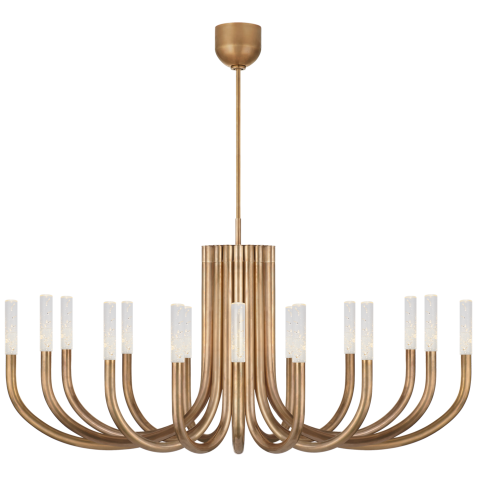 Люстра Rousseau Large Oval Chandelier KW 5585AB-SG