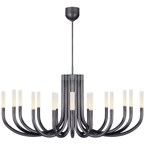 Люстра Rousseau Large Oval Chandelier KW 5585BZ-EC