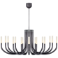Люстра Rousseau Large Oval Chandelier KW 5585BZ-EC