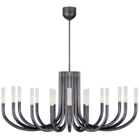 Люстра Rousseau Large Oval Chandelier KW 5585BZ-SG