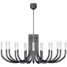 Люстра Rousseau Large Oval Chandelier KW 5585BZ-SG