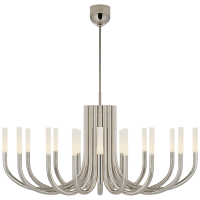 Люстра Rousseau Large Oval Chandelier KW 5585PN-EC