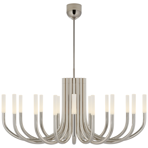 Люстра Rousseau Large Oval Chandelier KW 5585PN-EC