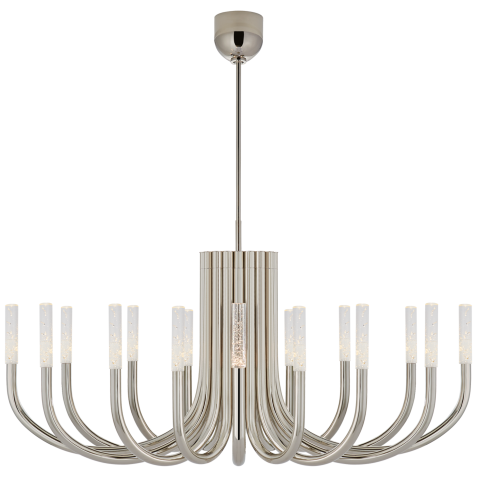 Люстра Rousseau Large Oval Chandelier KW 5585PN-SG