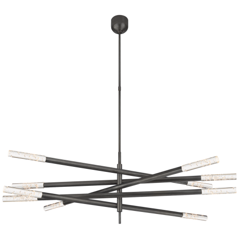 Люстра Rousseau Grande Ten Light Articulating Chandelier KW 5587BZ-SG