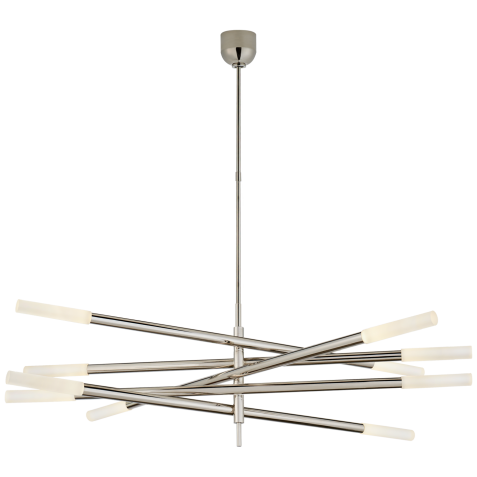 Люстра Rousseau Grande Ten Light Articulating Chandelier KW 5587PN-EC