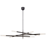 Люстра Rousseau Grande Eight Light Articulating Chandelier KW 5589BZ-SG