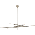 Люстра Rousseau Grande Eight Light Articulating Chandelier KW 5589PN-SG