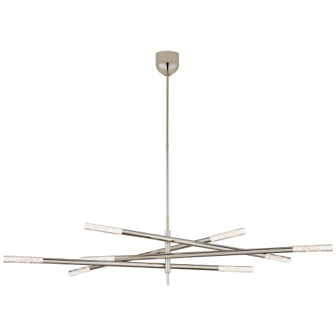 Люстра Rousseau Grande Eight Light Articulating Chandelier KW 5589PN-SG