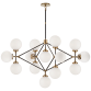 Люстра Bistro Four Arm Chandelier S 5024HAB/BLK-WG