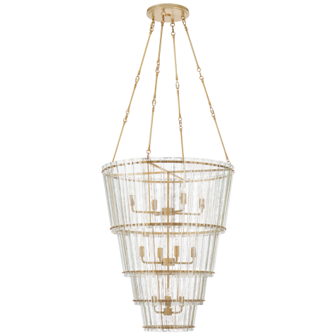 Люстра Cadence Large Waterfall Chandelier S 5657HAB-AM