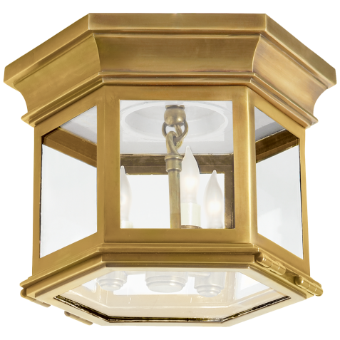 Люстра Club Small Hexagonal Flush Mount CHC 4125AB-CG