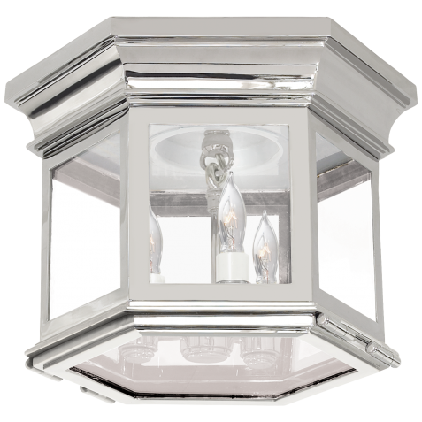 Люстра Club Small Hexagonal Flush Mount CHC 4125PN-CG