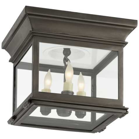 Люстра Club Small Square Flush Mount CHC 4128BZ-CG