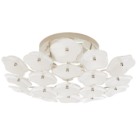 Люстра Leighton Medium Flush Mount KS 4065PN-CRE