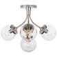 Люстра Prescott Medium Semi-Flush Mount KS 4407PN-CG