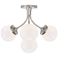 Люстра Prescott Medium Semi-Flush Mount KS 4407PN-WG