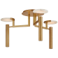 Люстра Melange Large Floating Disc Semi-Flush Chandelier KW 4015AB-ALB