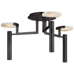 Люстра Melange Large Floating Disc Semi-Flush Chandelier KW 4015BZ-ALB
