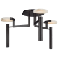 Люстра Melange Large Floating Disc Semi-Flush Chandelier KW 4015BZ-ALB