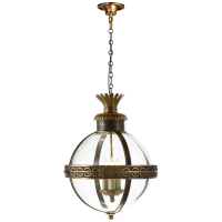 Люстра Crown Top Banded Globe Lantern CHC 2111BZ/AB-CG
