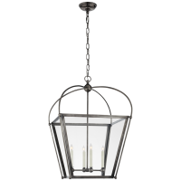 Люстра Plantation Medium Square Lantern CHC 3439BZ-CG