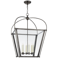 Люстра Plantation Large Square Lantern CHC 3440BZ-CG