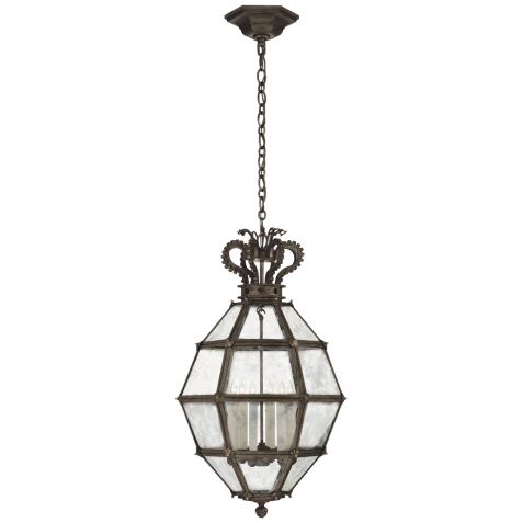 Люстра Venezia Medium Faceted Scroll-Top Lantern CHC 5262AI-AM