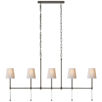 Люстра Camille Medium Linear Chandelier SK 5055BZ-NP