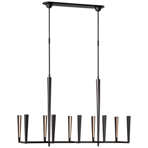 Люстра Galahad Large Linear Chandelier TOB 5715BZ