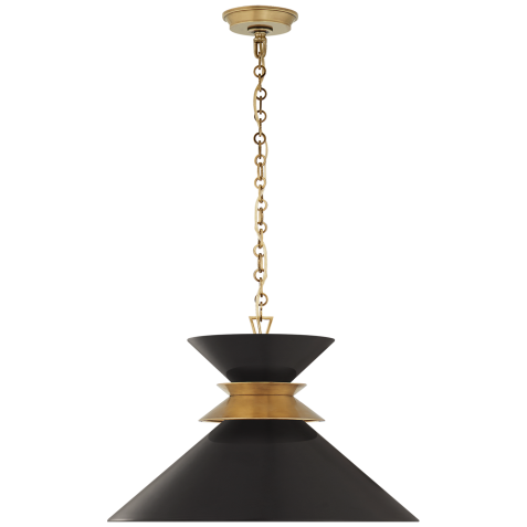 Люстра Alborg Large Stacked Pendant CHC 5245AB-BLK