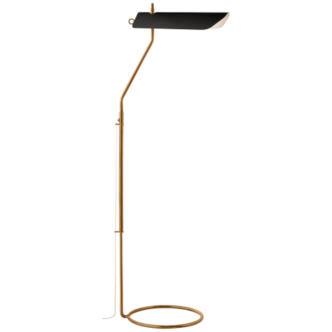 Торшер Miles Floor Lamp CHA 9724AB-BLK