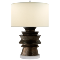 Настольная лампа Stacked Disk Table Lamp CHA 8693CBZ-PL