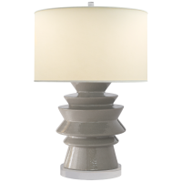 Настольная лампа Stacked Disk Table Lamp CHA 8693SHG-PL