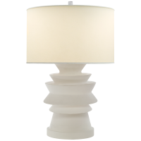 Настольная лампа Stacked Disk Table Lamp CHA 8693WHT-PL