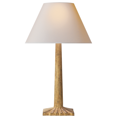 Настольная лампа Strie Fluted Column Table Lamp CHA 8707GI-NP