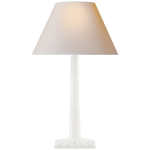 Настольная лампа Strie Fluted Column Table Lamp CHA 8707WHT-NP
