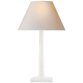 Настольная лампа Strie Fluted Column Table Lamp CHA 8707WHT-NP