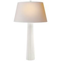 Настольная лампа Fluted Spire Large Table Lamp CHA 8906WHT-NP