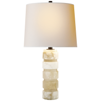 Настольная лампа Round Chunky Stacked Table Lamp CHA 8945ALB-NP