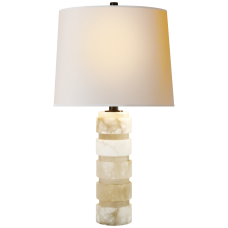 Настольная лампа Round Chunky Stacked Table Lamp CHA 8945ALB-NP