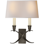 Бра Cross Bouillotte Small Sconce CHD 1190BZ-NP