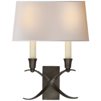 Бра Cross Bouillotte Small Sconce CHD 1190BZ-NP