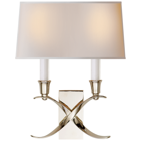 Бра Cross Bouillotte Small Sconce CHD 1190PN-NP
