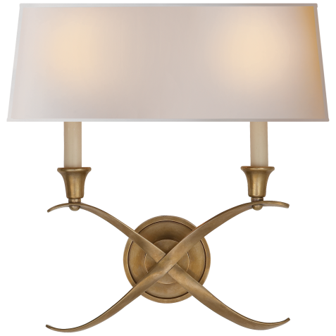 Бра Cross Bouillotte Large Sconce CHD 1191AB-NP
