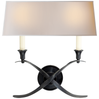 Бра Cross Bouillotte Large Sconce CHD 1191BZ-NP